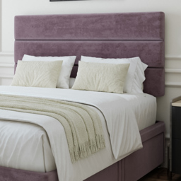 Bedmaster Super King Size Mauve Naples Velvet 4 Drawer Divan Base with Milan Headboard - Brown - Wilko - thumbnail 3
