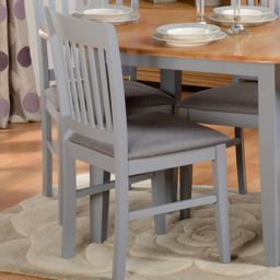 Seconique Oxford 4 Seater Extending Dining Set Grey and Natural Oak - Wilko - thumbnail 4