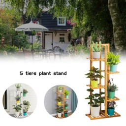 Living and Home Multi Tiered White Wooden Plant Stand - Size: 22 x 45 x 103cm - Wilko - thumbnail 7