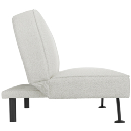 Burlington 2 Seater Ivory Boucle Matt Black Sofa Bed - Cream - LPD Home - Wilko - thumbnail 5