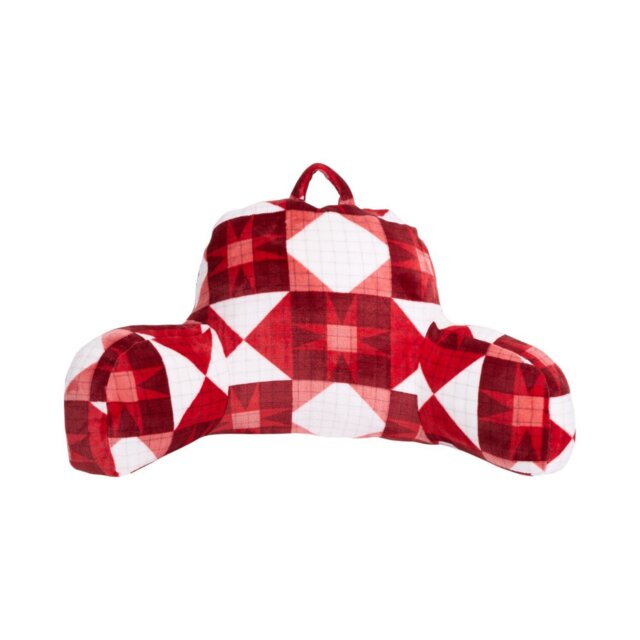 Novie Patchwork Cuddle Chair Red - Size: 85 x 43 x 40 cm - Wilko - image 1