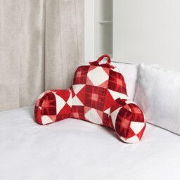 Novie Patchwork Cuddle Chair Red - Size: 85 x 43 x 40 cm - Wilko - thumbnail 2