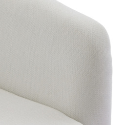 Living and Home Beige White PU Leather Retro Swivel Armchair - Size: 73.5 x 78 x 65cm - Wilko - thumbnail 7