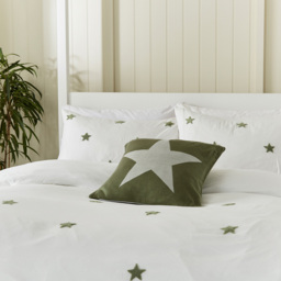 Helena Springfield Tufted Star Double Green Reversible Duvet Set - Wilko - thumbnail 6