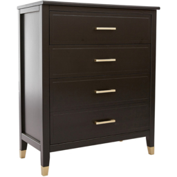 Palazzi 4 Drawer Black Chest of Drawers - Wilko - thumbnail 3