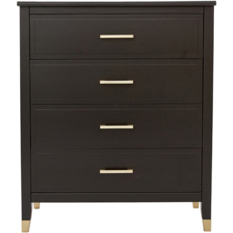 Palazzi 4 Drawer Black Chest of Drawers - Wilko - thumbnail 4