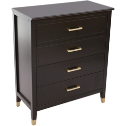 Palazzi 4 Drawer Black Chest of Drawers - Wilko - thumbnail 5