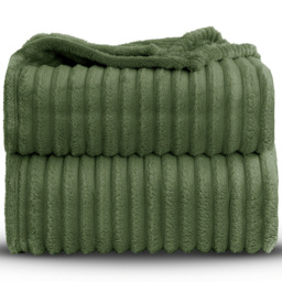 Velosso Bellissima Olive Plush Throw 200 x 240cm - Size: 200 x 240 x 1cm - Wilko - thumbnail 4