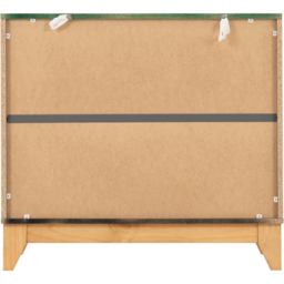 Seconique Cleveland 3 Drawer White and Grey Metal Effect Chest of Drawers - Wilko - thumbnail 7