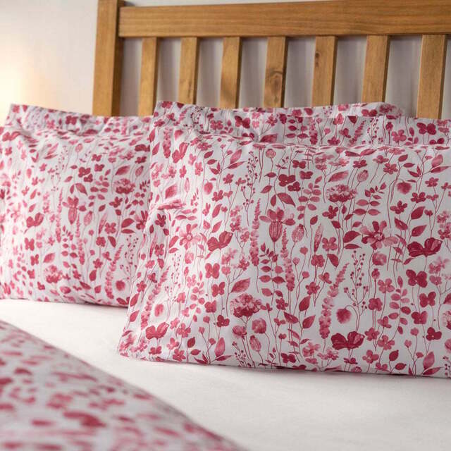 Serene Marnie Floral Oxford Pillowcase 2 Pack - Size: 50 x 75 x 0.1cm - Multi - Wilko - image 1
