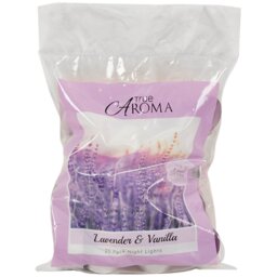 Pack of 20 Vanilla and Lavender Tealights - Lavender - True Aroma - Wilko - thumbnail 1