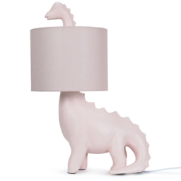 ValueLights Dinosaur Pink Shade LED Table Lamp - Size: 46.5 x 33 x 21.5cm - Wilko