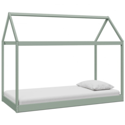 Home Detail Taylor Pastel Green Wooden Kids House Bed - Size: Single - Wilko - thumbnail 3