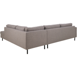 Florence Omaha 5 Seater Light Grey and Brown Right Hand Facing Corner Sofa - Wilko - thumbnail 4