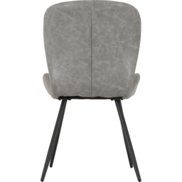 Seconique Quebec Set of 4 Grey PU Dining Chair - Wilko - thumbnail 7