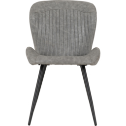 Seconique Quebec Set of 4 Grey PU Dining Chair - Wilko - thumbnail 5