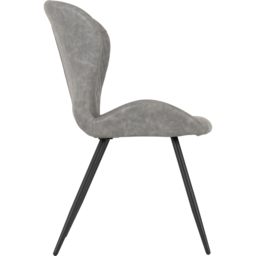 Seconique Quebec Set of 4 Grey PU Dining Chair - Wilko - thumbnail 6