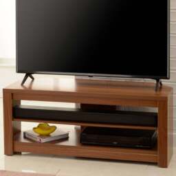 TTAP Memphis 2 Shelf Walnut TV Stand - Size: 14.4 x 120 x 39.5cm - Brown - Wilko - thumbnail 1