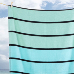 Rapport Home Ombre Stripes Beach Towel - Size: 85 x 160cm - Multi - Wilko - thumbnail 4