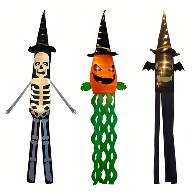 Jaoyeh LED Halloween Party Yard Decoration Set 3 Pack - Size: 6 x 7 x 12cm - Black - Wilko - image 1