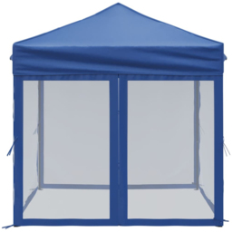 vidaXL 2 x 2m Blue Foldable Party Tent with Sidewalls - Wilko - thumbnail 5