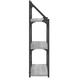 vidaXL 60 x 21 x 78.5cm 3-Tier Grey Wall Shelf - Size: 78.5 x 60 x 21cm - Wilko - thumbnail 6
