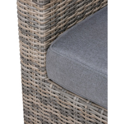 Outsunny 2 Seater Light Grey Rattan Lounge Set with Foot Stool - Brown - Wilko - thumbnail 4