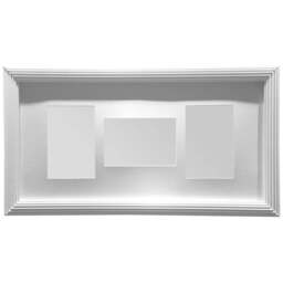 Premier Housewares White 3 Photo Multi Photo Frame - Size: A6 - Wilko