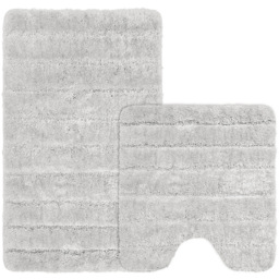 Velosso Lexington White Bath Mat Set - Size: 50 x 80 x 1cm - Wilko - thumbnail 1