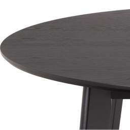 Florence Roxby 4 Seater Matt Black Round Dining Table - Furniture To Go - Wilko - thumbnail 5