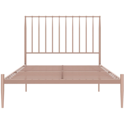 Dorel Giulia Double Pink Metal Bed Frame with Headboard - Wilko - thumbnail 3