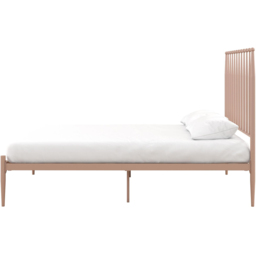Dorel Giulia Double Pink Metal Bed Frame with Headboard - Wilko - thumbnail 5