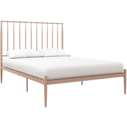 Dorel Giulia Double Pink Metal Bed Frame with Headboard - Wilko - thumbnail 4