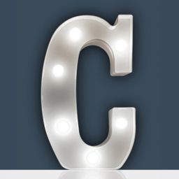 St Helens Battery Operated 3D LED Letter C Light - Size: 14 x 3 x 22cm - White - Wilko - thumbnail 3