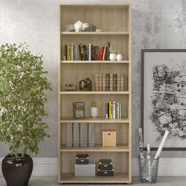 Florence 5 Shelf Oak Bookcase - Wood - Furniture to Go - Wilko - image 1