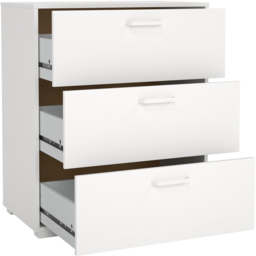 Florence Sofia 3 Drawer White Chest of Drawers - Furniture To Go - Wilko - thumbnail 5