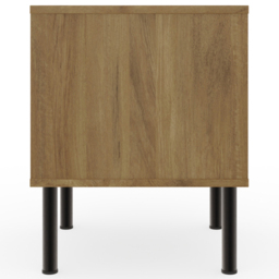 GFW Nervata Single Drawer Single Shelf Oak Lamp Table - Brown - Wilko - thumbnail 6