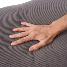 Living and Home Dark Grey Soft Corduroy Cushion 53 x 80cm - Size: 15 x 80 x 53cm - Wilko - thumbnail 5