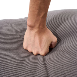 Living and Home Dark Grey Soft Corduroy Cushion 53 x 80cm - Size: 15 x 80 x 53cm - Wilko - thumbnail 6