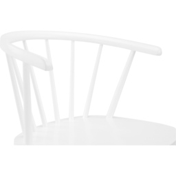 Julian Bowen Modena Set of 2 White Dining Chair - Wilko - thumbnail 7