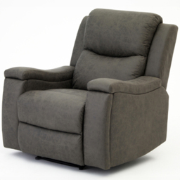 Home Detail Collins Grey Air Leather Manual Recliner Chair - Size: Single - Wilko - thumbnail 4