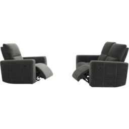 Holborton Manual Recliner Sofa Dark Olive 2 Seater - Wilko - thumbnail 6