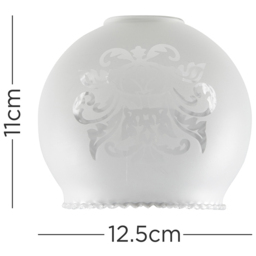 ValueLights Bola Acid Etched Glass Shade 3 Pack - Size: 11 x 13 x 13cm - White - Wilko - thumbnail 6