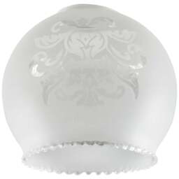ValueLights Bola Acid Etched Glass Shade 3 Pack - Size: 11 x 13 x 13cm - White - Wilko - thumbnail 1