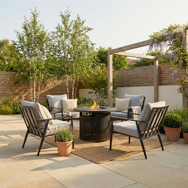 Lexi Fire Pit Set Black - Wilko - image 1