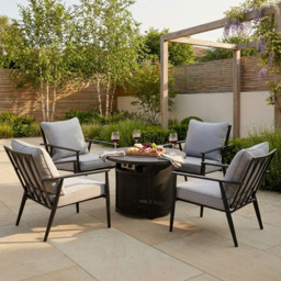 Lexi Fire Pit Set Black - Wilko - thumbnail 5