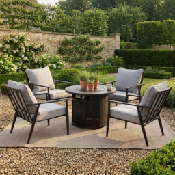 Lexi Fire Pit Set Black - Wilko - thumbnail 4