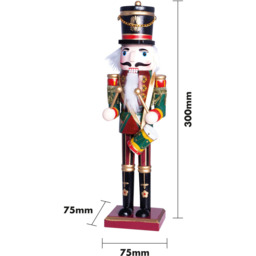 St Helens Multicolour Christmas Nutcracker with Drum - Size: 7 x 7 x 30cm - Wilko - thumbnail 6
