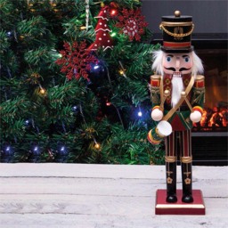 St Helens Multicolour Christmas Nutcracker with Drum - Size: 7 x 7 x 30cm - Wilko - thumbnail 3