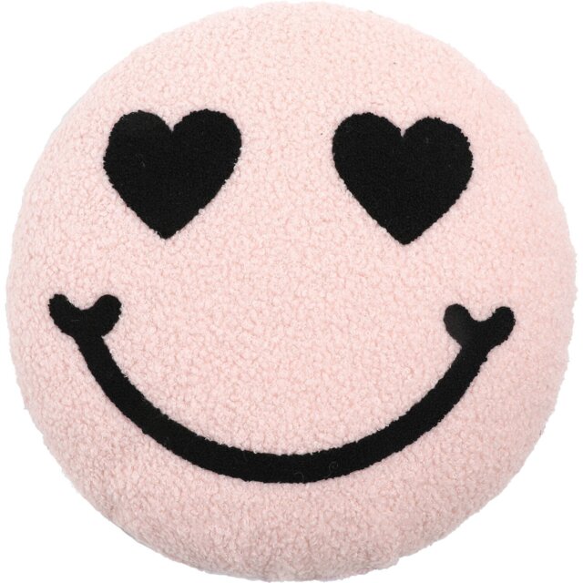 Fun Faces Reversible Cushion Pink - Wilko - image 1